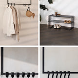 Set da corridoio, 4 pezzi (nero)