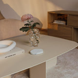 beige Wohnzimmertisch metal