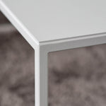 Couchtisch Devana X - minimalistisch aus Metall und Blech in weiß | Metallbude