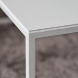 Couchtisch Devana X - minimalistisch aus Metall und Blech in weiß | Metallbude