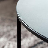 Vesina X in rund - Couchtisch Metall kombiniert mit Blech | Metallbude
