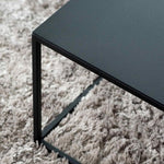 Devana X- Couchtisch mit Tischplatte aus schwarzem Blech | Metallbude