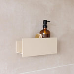 Duschregal in beige aus Metall - rostfrei