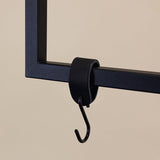Leder-S-Haken in Schwarz | Metallbude